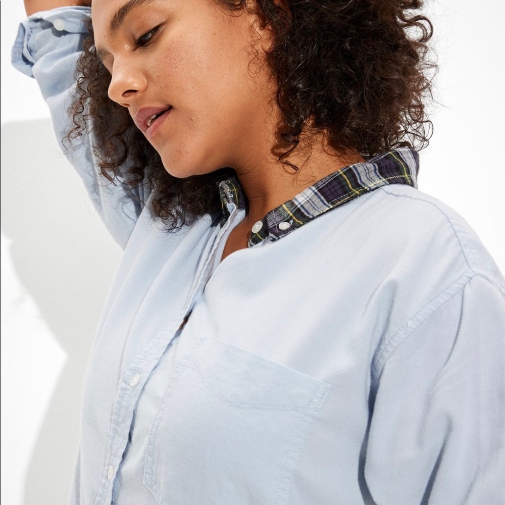 AE oversized button-up shirt